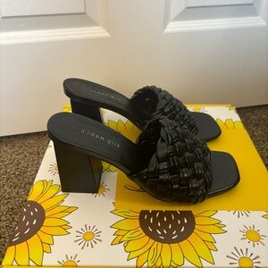 Madden Girl Braided Block-Heel Mule Sandals